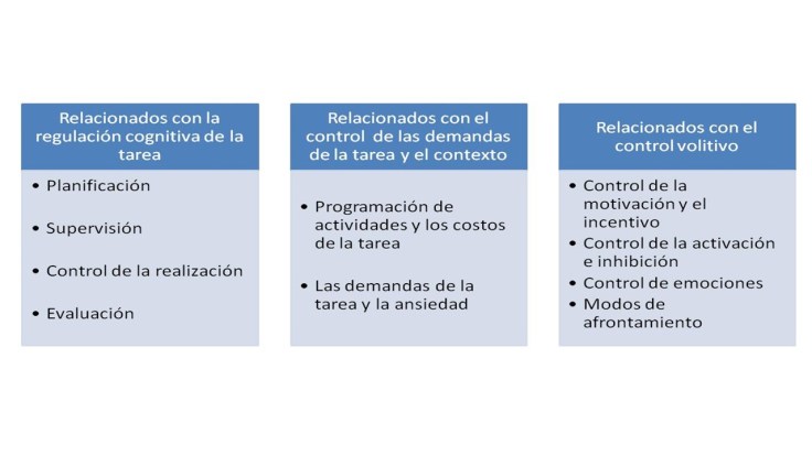 esquema para favorecer autorregulación